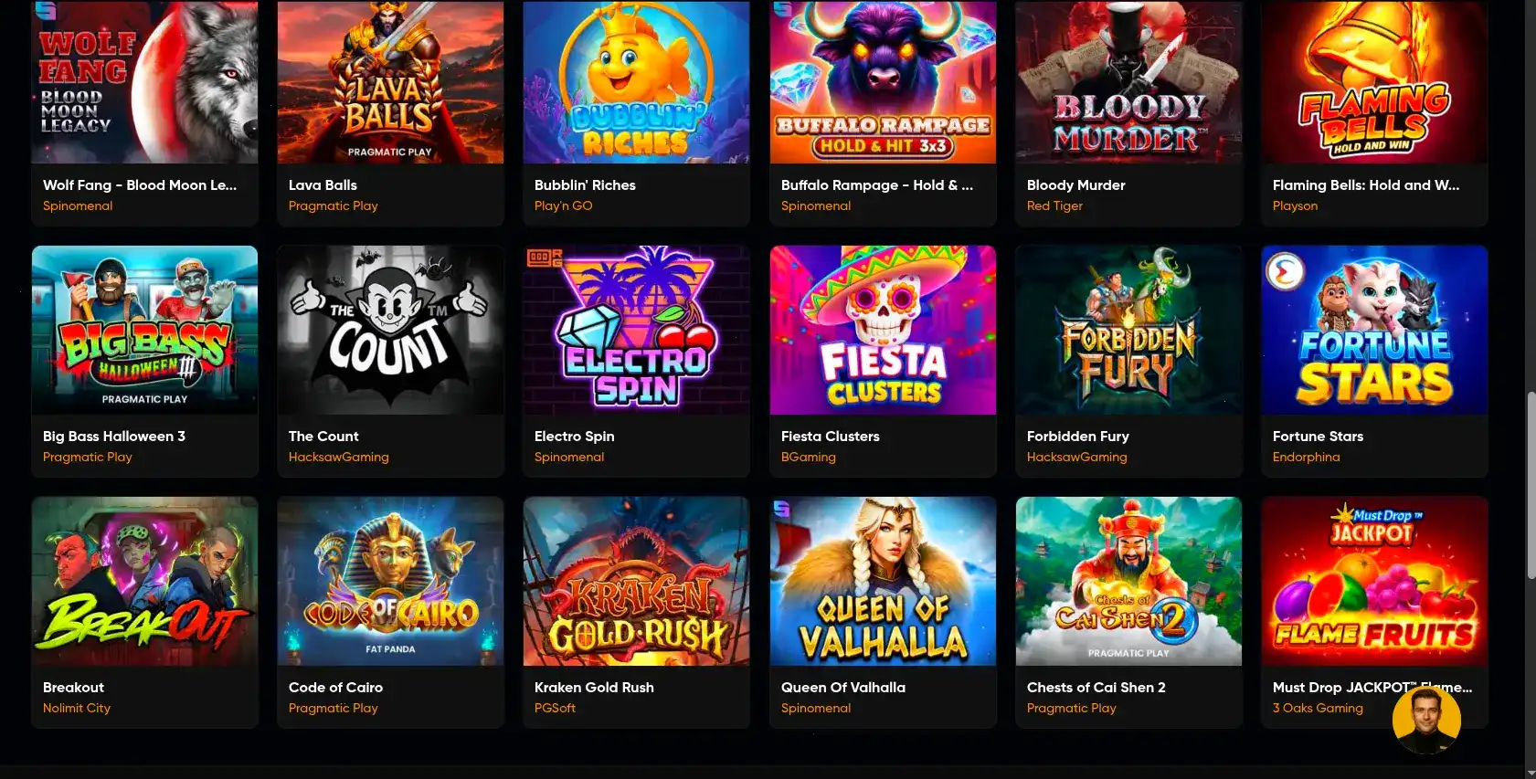 Интерфейс казино Ттр на большом экране